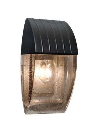 Buy black-with-black-smoke-bubble-glass-and-smoke-shade Costaluz Aqua Outdoor (Wet) Sconce by Besa