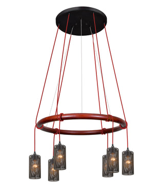 Buy with-black-mesh-glass Cirque Outdoor (Damp) Pendant by Besa