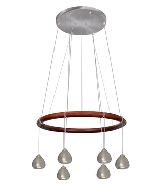Buy satin-nickel Cirque Pendant by Besa