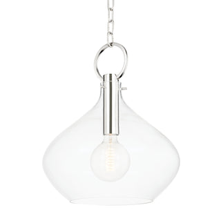 Buy polished-nickel Lina Outdoor (Damp) Pendant by Hudson Valley