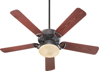 Buy toasted-sienna-finish-with-rosewood-blades Estate Outdoor (Wet) Ceiling Fan with Light by Quorum