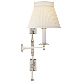 Buy polished-nickel Dorchester Swing Arm Sconce by Visual Comfort Signature