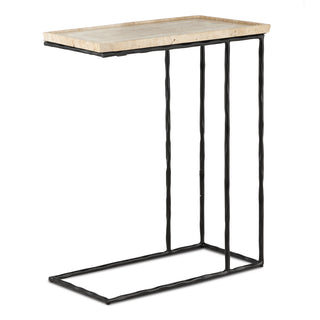 Buy natural-black Boyles Collection Table by Currey and Company