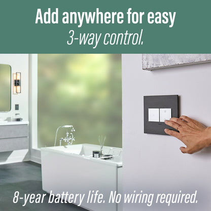 adorne Wireless Wake/Sleep Smart Switch with Netatmo by Legrand