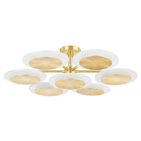 Topaz Outdoor (Damp) Semi Flush Mount Ceiling Light by Corbett Lighting