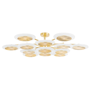 Buy vintage-polished-brass-with-clear-glass-and-clear-shade Topaz Outdoor (Damp) Semi Flush Mount Ceiling Light by Corbett Lighting
