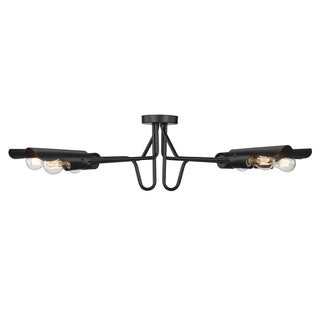 Newton Semi-Flush Mount Ceiling Light by Golden