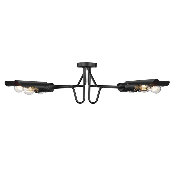 Newton Semi Flush Mount Light by Golden
