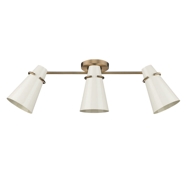 Reeva Semi-Flush Mount Rail Mounted Ceiling Light by Golden