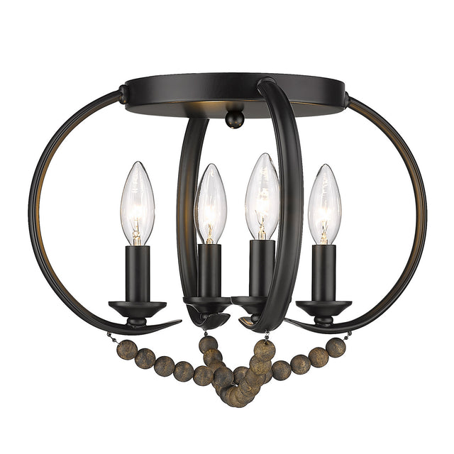 Flori Flush Mount Ceiling Light by Golden