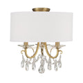Othello Outdoor (Damp) Semi-Flush Mount Ceiling Light by Crystorama
