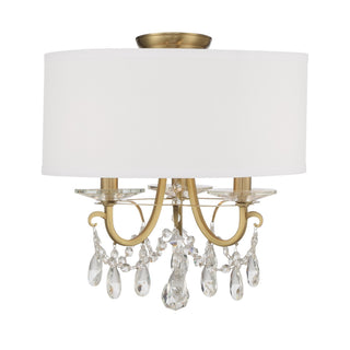 Buy vibrant-gold Othello Outdoor (Damp) Flush Mount Ceiling Light by Crystorama
