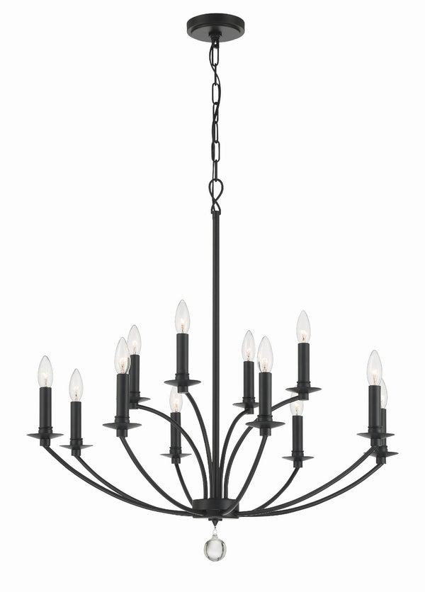 Mila Outdoor (Damp) Chandelier by Crystorama