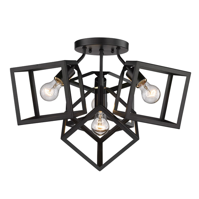 Cassio Semi Flush Mount Light by Golden