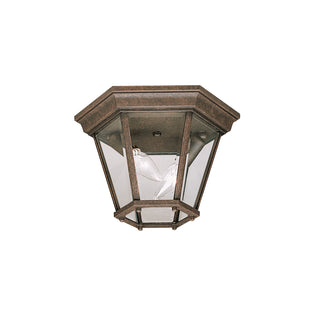 Buy tannery-bronze-with-clear-beveled-glass Madison Outdoor (Damp) Ceiling Light by Kichler
