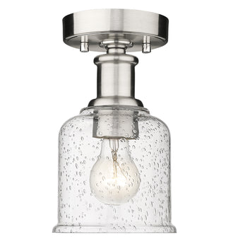 Buy brushed-nickel-with-clear-seedy-glass-and-clear-seedy-shade Bryant Outdoor (Damp) Flush Mount Ceiling Light by Z-Lite