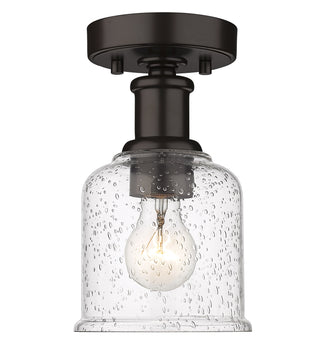 Buy bronze-with-clear-seedy-glass-and-clear-seedy-shade Bryant Outdoor (Damp) Flush Mount Ceiling Light by Z-Lite