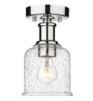 Buy chrome-with-clear-seedy-glass-and-clear-seedy-shade Bryant Outdoor (Damp) Flush Mount Light by Z-Lite