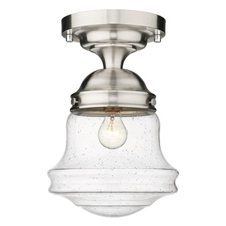 Buy brushed-nickel-with-clear-seedy-glass-and-clear-seedy-shade Vaughn Outdoor (Damp) Flush Mount Light by Z-Lite