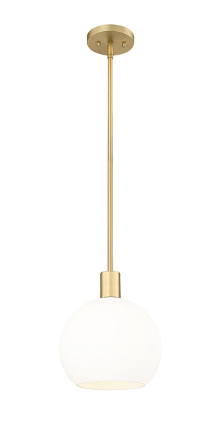 Buy olde-brass-with-white-glass-and-white-shade Margo Pendant by Z-Lite