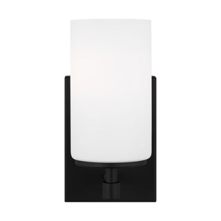 Buy midnight-black-with-etched-white-inside-glass-and-white-shade Alturas Vanity by Generation Lighting