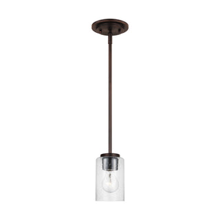 Buy bronze-with-clear-seeded-glass-and-clear-seedy-shade Oslo Pendant by Generation Lighting