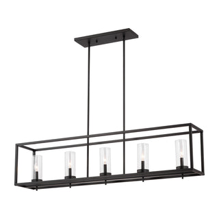 Buy midnight-black-with-clear-glass-and-clear-shade Zire Outdoor (Damp) Pendant by Visual Comfort Studio