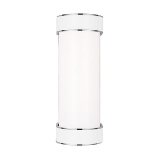 Buy polished-nickel-with-milk-white-glass-and-white-shade Monroe Vanity by Visual Comfort Studio