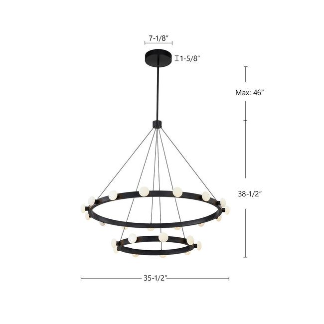 Kuzco Lighting-CH63436-BK|ALT|1