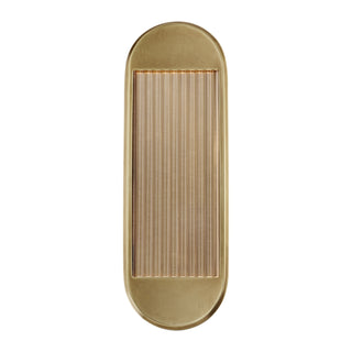 Buy vintage-brass-with-frosted-ribbed-acrylic-glass Palais Linear Vanity by Alora