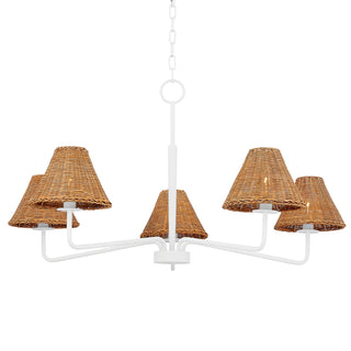 Buy textured-white Issa Outdoor (Damp) Chandelier by Mitzi