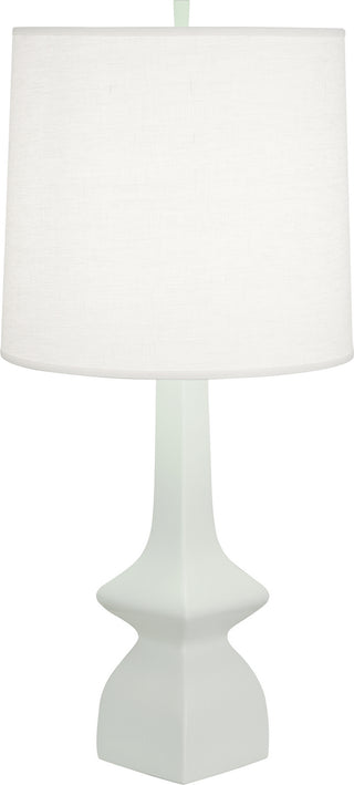 Buy matte-celadon-glazed-ceramic Jasmine Table Lamp by Robert Abbey
