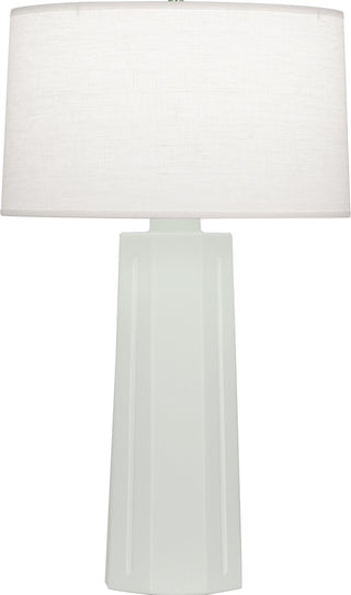 Buy matte-celadon-glazed-ceramic Mason Table Lamp by Robert Abbey