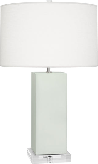 Buy matte-celadon-glazed-ceramic Harvey Table Lamp by Robert Abbey