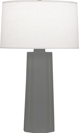 Buy matte-ash-glazed-ceramic Mason Table Lamp by Robert Abbey