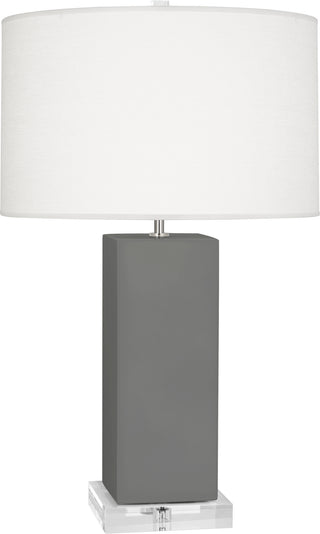 Buy matte-ash-glazed-ceramic Harvey Table Lamp by Robert Abbey