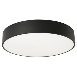 Buy black-with-black-steel-glass-and-white-shade Bailey Outdoor (Damp) Flush Mount Ceiling Light by AFX Lighting