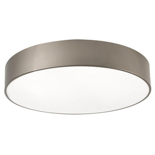 Buy satin-nickel-with-satin-nickel-steel-glass-and-white-shade Bailey Outdoor (Damp) Flush Mount Ceiling Light by AFX Lighting