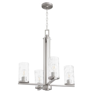 Buy satin-nickel Steinway Outdoor (Damp) Chandelier by Quorum