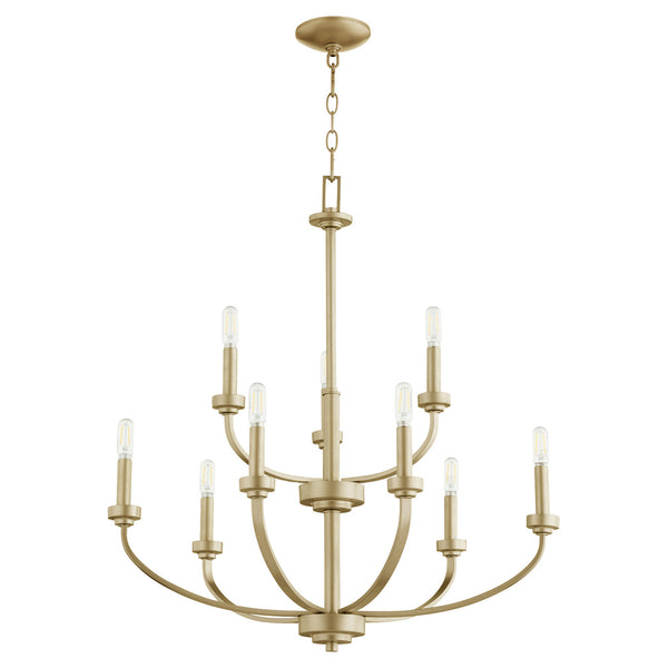 Reyes Outdoor (Damp) Chandelier by Quorum