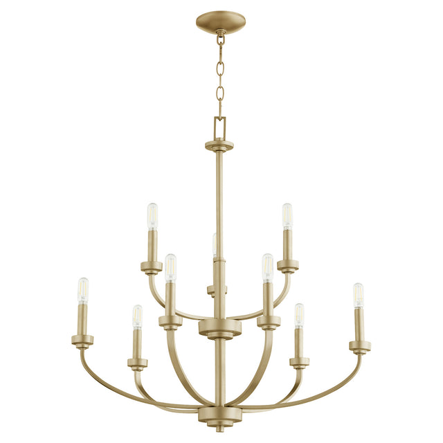 Reyes Outdoor (Damp) Chandelier by Quorum