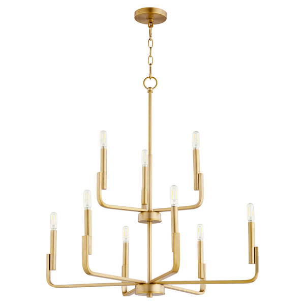 Tempo Outdoor (Damp) Chandelier by Quorum
