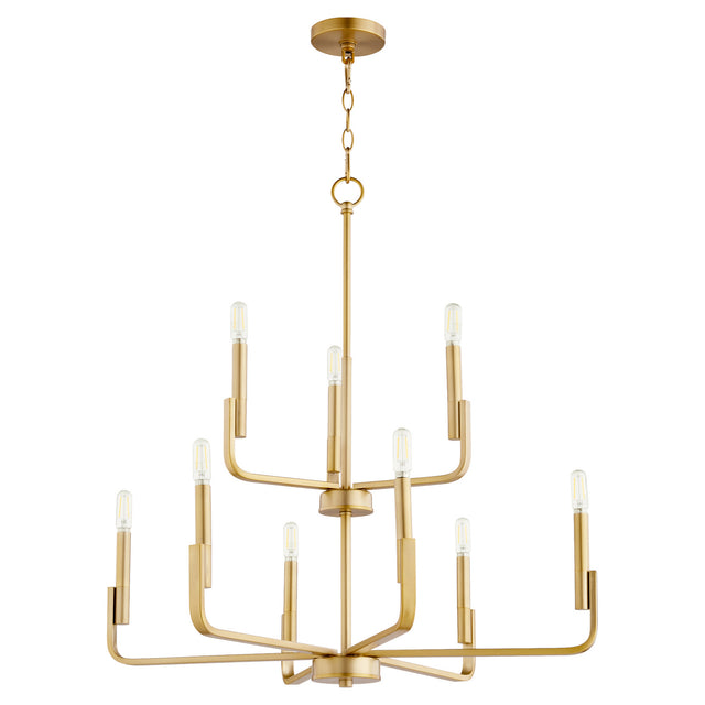 Tempo Outdoor (Damp) Chandelier by Quorum