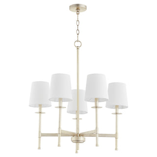 Buy aged-silver-leaf Belshaw Outdoor (Damp) Chandelier by Quorum