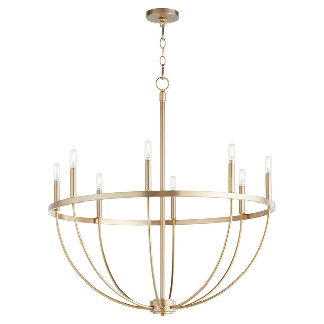 Tribute Outdoor (Damp) Chandelier by Quorum