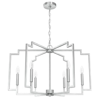 Buy brushed-nickel Zoanne Chandelier by Hunter