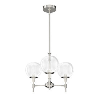 Buy brushed-nickel-with-clear-glass-and-clear-shade Xidane Chandelier by Hunter