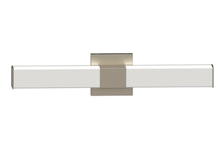 Buy brushed-nickel-with-white-glass-and-white-shade Led Bath Vanity by Minka-Lavery