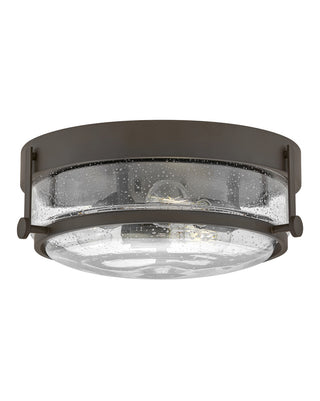 Buy oil-rubbed-bronze-with-clear-seedy-glass-and-clear-seedy-shade Harper Flush Mount Ceiling Light by Hinkley