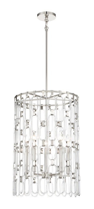 Buy polished-nickel-and-clear-shade Charming Outdoor (Damp) Pendant by George Kovacs